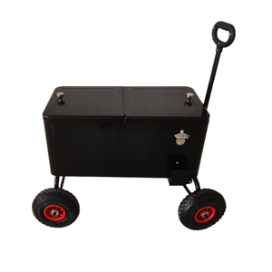 Carrito Enfriador con Ruedas 73L, Superventas, Cesta <span class=keywords><strong>de</strong></span> Metal <span class=keywords><strong>para</strong></span> Hielo, Mantiene la Temperatura Fría, con Asa <span class=keywords><strong>de</strong></span> Arrastre <span class=keywords><strong>para</strong></span> Fiestas - Product Image 3