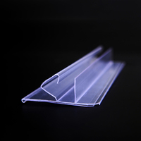 Porte-étiquette de bande de données en PVC transparent personnalisé en usine Huasso pour l'entreposage et les fournitures d'étagères de supermarché