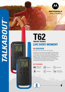 T62 Walkie Talkie,T62 cuộc phiêu lưu ngoài trời 2025 Hot Bán 16 kênh 8 phạm vi bán buôn gốc <span class=keywords><strong>Motorola</strong></span> T62 Walkie Talkie - Product Image 3