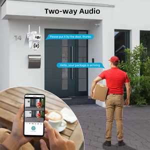 Levofast icsee 3MP + 3MP ống kính kép xem kép PIR theo dõi con người ngoài trời mạng wifi liên kết an ninh IP Camera - Product Image 3