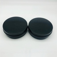 Boîtes en aluminium de 4 oz, grands bocaux ronds en métal avec couvercle à vis, récipients en métal pour cosmétiques, épices, bonbons.