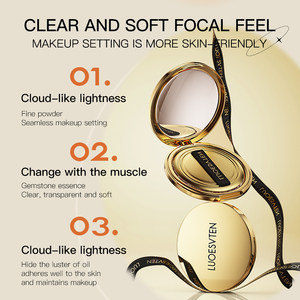 Alta Qualidade Preço de Fábrica Cor Misturada Controle de Óleo e Corretivo Borrar 2 em 1 Imprensa Powder Setting Powder para Maquiagem Base - Product Image 2