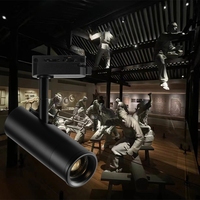 Projecteur sur rail LED 12W de nouveau style pour musées, galeries d'art et expositions – Corps en aluminium, intensité variable, fixation magnétique