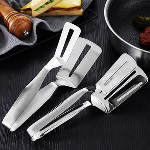 Spatule en acier inoxydable épaissie <span class=keywords><strong>de</strong></span> qualité alimentaire pour cuisine à usage domestique; pour Steak Barbecue Fish Oil-Draining-Premium Metal Tool - Product Image 1