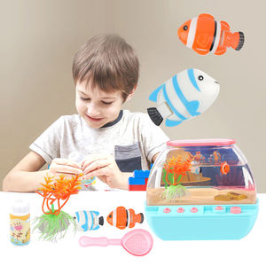 Bemay <span class=keywords><strong>Toy</strong></span> LEDライトアップタンクは水生ペット、音楽付きの魚水族館、子供のための物語と子守唄を育てます - Product Image 2