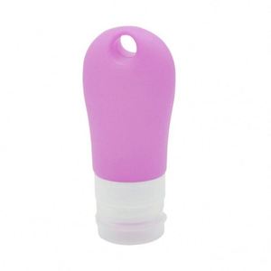 Bouteilles de voyage portables réutilisables en silicone, contenants souples à presser pour lotion, rangement élégant et étanche pour articles de toilette - Product Image 3