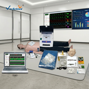 Simulateur <span class=keywords><strong>d</strong></span>'entraînement <span class=keywords><strong>d</strong></span>'urgence multifonction avancé pour ordinateur (RCP et mesure de la tension artérielle, éliminateur de DAE) - Product Image 4