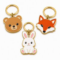 Porte-clés publicitaire personnalisé en émail du fabricant, porte-clés en métal sur mesure, porte-clés animal, chaînes de clés en métal personnalisées