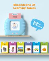 Kartu Flash Berbicara OEM Terbaru Pembaca Kartu Flash Phonics Kartu Permainan Kustom Kartu Permainan Kognitif Anak-Anak