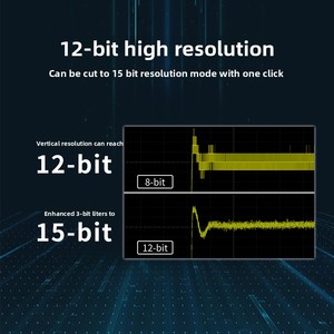 Oscilloscope numérique SIGLENT SDS824X HD haute définition 12 bits, 4 canaux, fréquence d'échantillonnage 2G, bande passante 70-200 MHz - Product Image 4