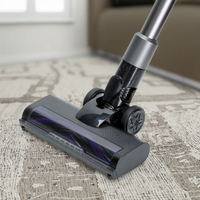Brosse à rouleau électrique motorisée en plastique avec grande buse rotative, pièces pour aspirateur V7-V11, tête de brosse pour sols et tapis avec lumière LED
