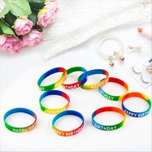 Bracelet en silicone personnalisé pour fête d'anniversaire, créez votre propre bracelet avec des informations ou un logo, bracelet personnalisé - Product Image 6