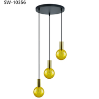 Lampes suspendues LED en verre, style nordique, avec corde et fil, pour la décoration de la maison, chambre à coucher, îlot de cuisine, vente chaude