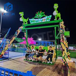 Divertido Atracción de Columpio de Dinosaurios de 12 Asientos de Fibra de Vidrio para Parques Temáticos, Parques de Atracciones y Plazas de Carnaval en Venta - Product Image 4