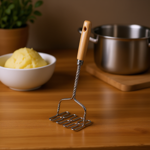 Triturador de Patatas Metaltex de Acero Inoxidable, Utensilio de Cocina para Triturar Patatas - Product Image 3