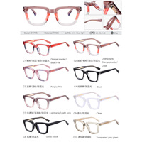 Montures optiques haut de gamme pour femmes, élégantes, avec verres dégradés anti-lumière bleue, charnières à ressort, inserts en métal TR90, montures de lunettes carrées