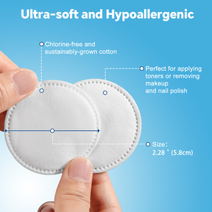 Tampons de coton biodégradables en vrac, 3 couches, écologiques, pour le visage, les cils, les lèvres, le vernis à ongles, le démaquillage, emballage scellé - Product Image 3