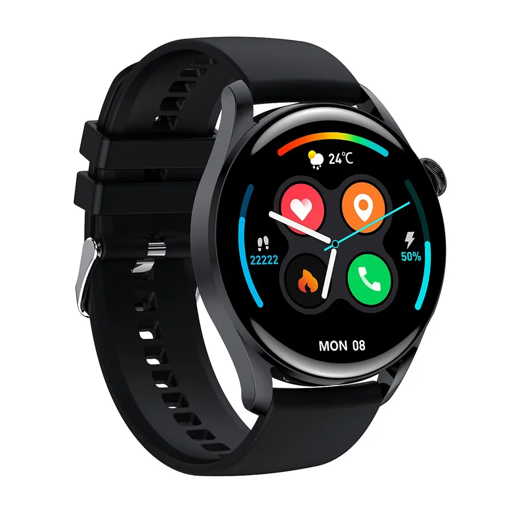T33S 항상 온라인 BT 통화 최고의 smartwatch 체온 심장 모니터 건강 스마트 시계