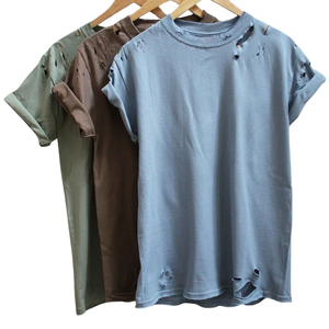 Camiseta de hombre vintage con logo personalizado, lavada al ácido, oversize, 100% algodón, precio mayorista, camiseta con lavado ácido, ropa urbana para venta en línea - Product Image 1