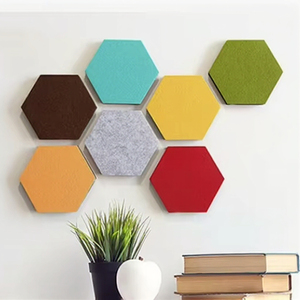 12Pcs 9 Inch Thiết Kế Hiện Đại 100% Polyester Sợi Acoustic Tấm Tự Dính Cách Âm Tường Tấm Cho Studio Căn Hộ - Product Image 5