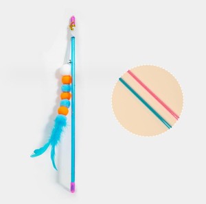 Accessoires pour animaux de compagnie vente chaude chat jouant teaser jouet mouvement actif <span class=keywords><strong>bleu</strong></span> chat jouet autocollant - Product Image 4