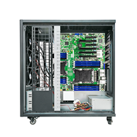 Estación de Trabajo en Torre de Alto Rendimiento con CPU Dual Xeon de 1.ª/2.ª Generación 3647 y 4 Tarjetas GPU PCIe 3.0 de 600W y Servidor en Torre