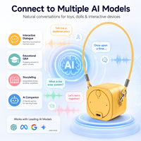 Juguete Robot Inteligente con IA, Módulo de Voz Wi-Fi, Control por Voz, Diálogo Interactivo, Luz Nocturna LED Integrada, Portátil, Moderno, para el Hogar