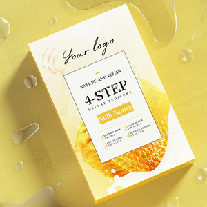 Deluxe Créez votre marque Lait Miel Parfum <span class=keywords><strong>Spa</strong></span> 4 Étapes En 1 Pédicure Sel De Mer Soak Box Soins De La Peau Des Pieds Beauté <span class=keywords><strong>Spa</strong></span> Pédicure - Product Image 2