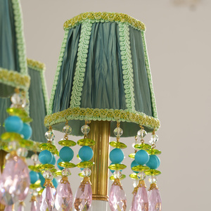 <span class=keywords><strong>Lampadario</strong></span> di cristallo francese stile di lusso europeo atmosfera creativa per la camera da letto calda romantica principessa ragazza lampade da camera - Product Image 6