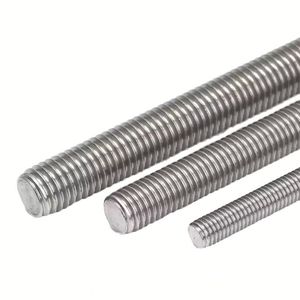 Tige filetée creuse métrique en acier inoxydable 304, finition zinc, filetage femelle noir, pour meubles - Product Image 1