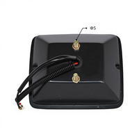 Feu arrière antibrouillard carré rouge durable 12V 18W de qualité industrielle pour camions de génie civil et grues minières Steyr