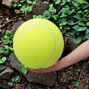 Sıcak satış 9.5 "dev tenis topu kauçuk şişme köpek topları aktif köpekler için dayanıklı büyük Jumbo büyük tenis topları spor tarzı - Product Image 3