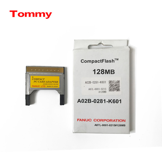 FANUC Compact Flash + PCMCIA Adapter Memory Card 128MB A02B-0281-K601
