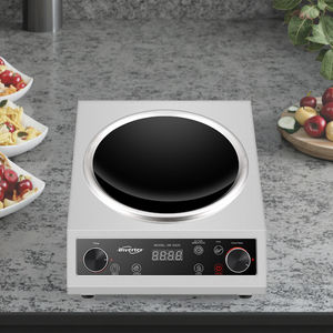 מטבח comercial 5000w נירוסטה עקום אינדוקציה Wok סיר סיר מסחרי אינדוקציה סיר מסחרי - Product Image 5