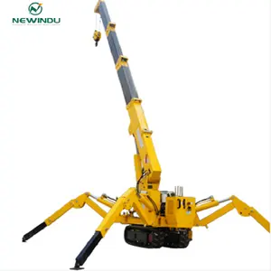 High performance KEBU 5 ton crawler crane KB5.0 spider crane