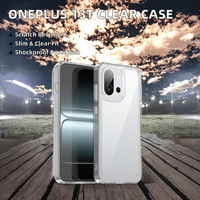 OnePlus 13T étui transparent mince anti-rayures dur acrylique souple TPU pare-chocs antichoc couverture de téléphone portable pour OnePlus 13S 13T OPP sac