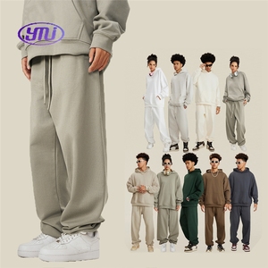 <span class=keywords><strong>Pantalon</strong></span> d'hiver YMJ pour <span class=keywords><strong>homme</strong></span>, style Y2K, taille mi-haute, ample, vintage, couleur unie, avec cordon de serrage, en mélange coton-polyester, pour le sport - Product Image 2