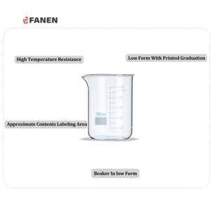 Fanen bán buôn phòng thí nghiệm sử dụng chất lượng cao clear100ml mini nhỏ cốc - Product Image 3