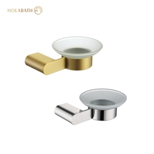 Porte-savon en <span class=keywords><strong>verre</strong></span> moderne avec système de drainage, économiseur de savon facile à nettoyer et arrêt à sec, porte-savon mou pour douche, salle de bain - Product Image 6