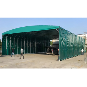 Carpa Plegable Grande con Ruedas para Cochera, Garaje, Caravana, Toldo Retráctil - Product Image 1