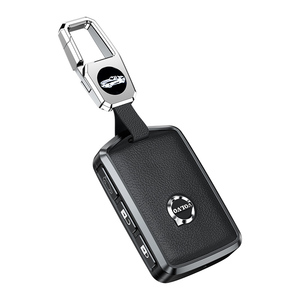Custodia Protettiva in Lega di Alluminio per Chiavi Auto <span class=keywords><strong>Volvo</strong></span> <span class=keywords><strong>XC40</strong></span> V60 V90 XC60 XC90 S60 con Portachiavi e Accessori - Product Image 1
