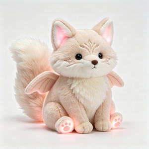 Peluche renard phosphorescente sans danger et non toxique, sans piles, douce, qui brille dans la nuit pour apaiser la peur du noir des enfants - Product Image 3