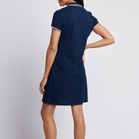 Robe Polo Rugby Courte à Manches Courtes pour Femme, Modèle Personnalisé en Gros, Robe Décontractée