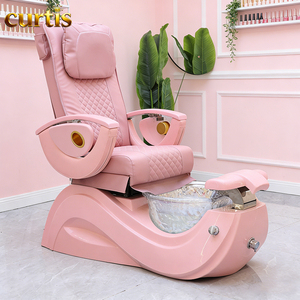 เก้าอี้ทำเล็บปรับระดับได้แบบคลาสสิก เฟอร์นิเจอร์ร้านเสริมสวยสปาไฟฟ้าสุดหรู พร้อมระบบนวดชิอัตสึ ปรับเอนนอนได้ ระบบแม่เหล็กวนน้ำ และไฟ LED - Product Image 3