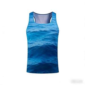 Camiseta Deportiva sin Mangas para Maratón, Sublimada, de Secado Rápido, Transpirable, de Poliéster, con Estampado Completo, OEM DOM - Product Image 1