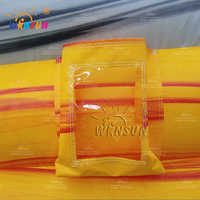 WINSUN Toboggan aquatique gonflable commercial pas cher de 24 pieds de haut pour enfants Toboggan aquatique Showtime pour location