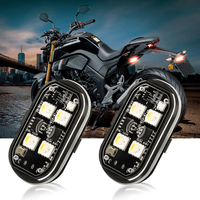 Nueva Luz LED Universal de 6000K de Aluminio, Recargable por USB, Inalámbrica, con Control Remoto, Luz Ambiental para Aeronaves, Motos y Automóviles, 12V 10W