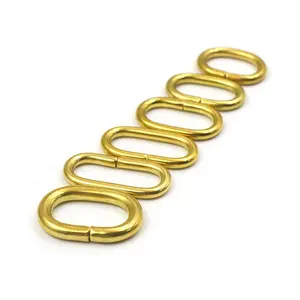 Snap Hook 3.0 4.0mm Brass DIY O Ring Oval Round Rings D Type Snap Hooks
