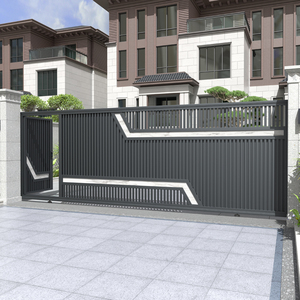 <span class=keywords><strong>Portail</strong></span> <span class=keywords><strong>coulissant</strong></span> électrique automatique en alliage d'aluminium pour villa, cour, <span class=keywords><strong>fer</strong></span> <span class=keywords><strong>forgé</strong></span>, jardin, maison autoconstruite, design moderne, fabriqué en Chine - Product Image 2