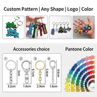 Porte-clés en PVC personnalisé avec logo sur le thème des animaux, cadeau promotionnel d'entreprise, porte-clés en PVC souple, design gravé 3D irrégulier, porte-clés en caoutchouc